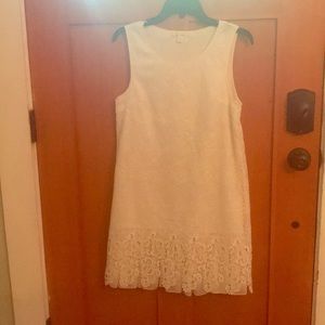 White lace dress